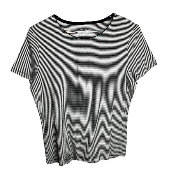 Talbots Black and White Striped Shirt - Picture 1 of 5